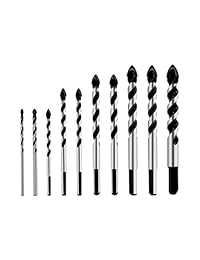 Juego de brocas multimateriales para azulejos, hormigón, ladrillo, vidrio, plástico y madera, punta de carburo de tungsteno, mejor para espejo de pared y azulejos de cerámica en hormigón y pared de ladrillo