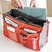 KLOUD City Orange Multi-Color Nylon Travel Organizer Bag with Cleaning Cloth