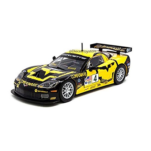 BBURAGO 1:24 DISPLAY 2005 CHEVROLET CORVETTE C6R #4 BLACK YELLOW 24003 NO RETAIL BOX