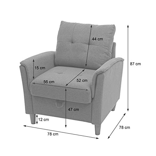 Mendler 3-1-1 Couchgarnitur HWC-H23, 3er Sofa Sofagarnitur Loungesessel Relaxsessel, Gastronomie Staufach - Kunstleder… – Bild 8