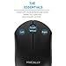Wireless Mouse, Macally 2.4G Wireless Mouse for Laptop Desktop Windows Mac PC Notebook - Ergonomic Computer Mouse with USB Receiver and Smooth Scroll Wheel