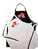 Mr. and Mrs. Aprons Est. 2016 With Heart Wedding Gift For Couples His and Hers Bridal Shower Engagement Anniversary
