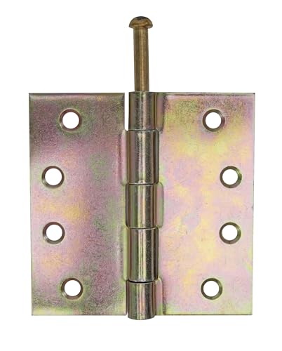 Alberts 851477 Scharnier | quadratisch | sendzimirverzinkt, Silber, 100 x 100 mm | 20er Set