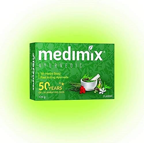Medimix Real Ayurvedic Soap 125G -Pack Of 6, 125 g (Pack of 6)