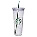 Starbucks Venti Insulated Travel Tumbler 24 OZ/Double Wall Acrylic / 2 Pack Set