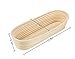 14 inch Long Banneton Bread Proofing Basket, BetterJonny Artisan Bread Dough Proofing Rattan Basket +Liner Combo for Professional and Home Bakers