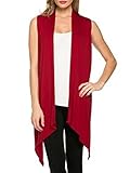 Creabygirls® Womens Knitting Batwing Open Front Vest Cardigan Jersey Cover Up