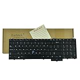 Eathtek Replacement Keyboard with Backlit and Pointer for Dell Latitude E5540 series Black US Layout, Compatible with part# 076X2J NSK-LE1BC PK130WR1B00