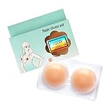 Sexy Round Pasties Soft Silicone Nipple Cover - Reusable as Self Adhesive Bras