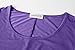 LARACE Women Plus Size 3/4 Sleeve Tunic Tops Loose Basic Shirt (2X, Violet)