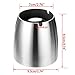 Hipiwe Windproof Ashtray Outdoor Cigar Ashtrays for Patio Tabletop Cigarette Ash Holder Stainless Steel Ash Tray Smoking Tobacco Jar for Home/Office (Large)