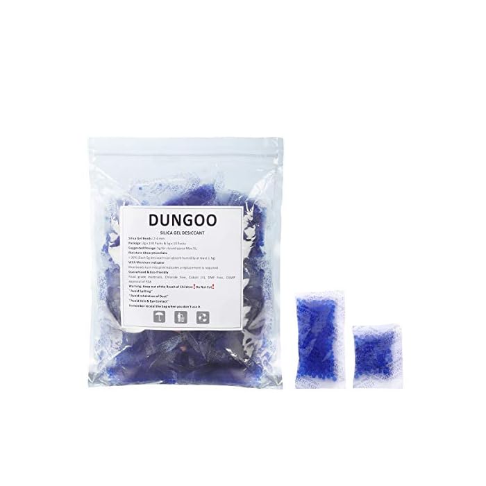 Buy Silica Gel Packets 2g 100 Packs & 5g 10 Packs Desiccant