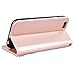 iPhone 6 Case, iPhone 6S Case, CinoCase Luxury 3D Bling Crystal Shiny Rhinestone Wallet Leather Purse Flip Card Pouch Stand Cover Case with Lovely Heart Pendant for iPhone 6 6S (Rose Gold)