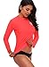 Taylover Women Rash Guard Swimsuit Rashguard Long Sleeve Swimsuit UV Swimwear Top