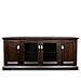 Leick Home Chocolate Cherry Corner TV Stand, 60 inch, Brownbronze