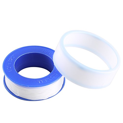 FJSM Teflon Tread Tape 10 Rolls Pipe Tape Thread Seal Tape 1/2" X 520 for PTFE Pipe Sealing Plumber Tape