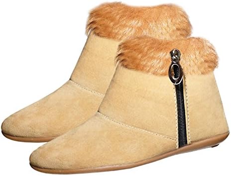 Ziaula Comfortable Woman Long Shoes Beige Color Boot