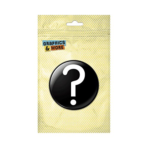 Mystery Question Mark Pinback Button Pin Badge - 1 Inch Diameter