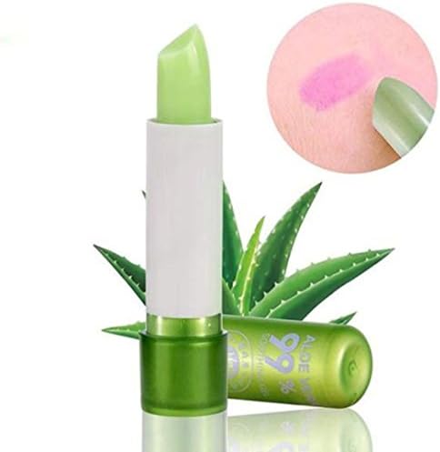 Women Aloe Vera 1PCS Lipstick Lip Stick , ONEMORES Women Moisturizing Long Lasting Lip Stick (Green)