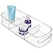 mDesign Cosmetic Organizer Tote for Vanity Cabinet to Hold Makeup, Beauty Products - Clear