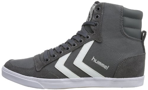 Hummel Adults Slimmer Stadil High Hi-Top Trainers Grey (Castlerock/White 2651) 9.5 UK - Thumbnail 5