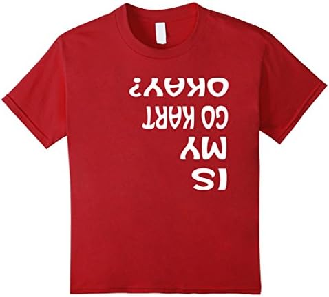 Kids Karting T shirt Gift Race Kart T Shirt Kids &amp; Adults Go Kart 8 Cranberry