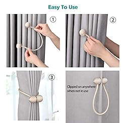 Emoly Magnetic Curtain Tiebacks,The Most Convenient