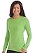 Med Couture Women's 'Activate' Performance Long Sleeve Knit Tee, Apple, Medium