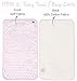 Baby-To-Love Portable Changing Pad, Girl Changing Pad Liners Pink, Baby Girl Burp Cloths (Pink Heart, Bundle)