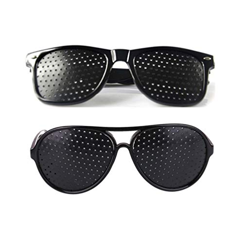Qlychee 2Pcs Anti-Fatigue Myopia Prevention Glasses Black Prevention of Near Eyesight Astigmatism Amblyopia - Thumbnail 7