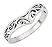 Sterling Silver Pointed Filigree Ring Size 6