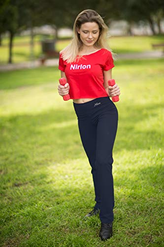 image for NIRLON Straight Leg Yoga Pants high Waist Workout Leggings for Women P