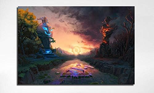 Prints on Canvas 1 Panel Dota 2 Game Print Painting Living Room Wall Art Hd Picture Artworks Modern Poster Home Decoration (50X70cm) Frameless