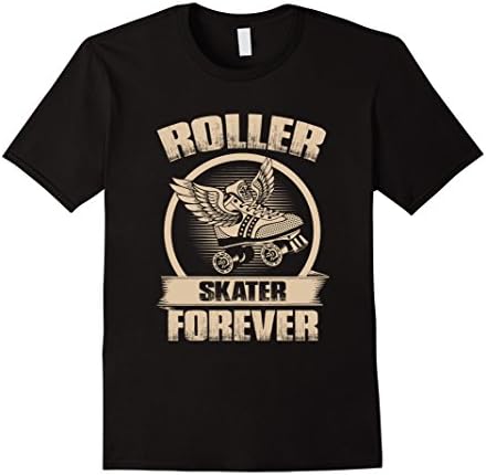 Mens Roller Skater Forever T Shirt- Skater Graphic Tee 3XL Black