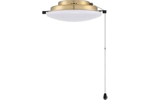 Craftmade - 1 Light Universal Ceiling Fan Light Kit in Satin Brass Finish with Integrated Dimmable 20-Watt LED Color Temperature Option
