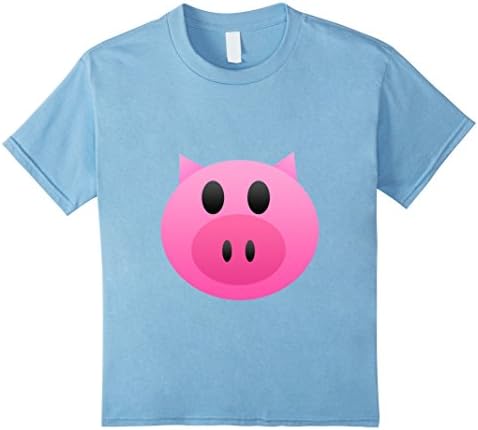 Kids Pig Face Tshirt Pigs Love Costume Funny Piggy Tee R 10 Baby Blue