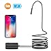 DEPSTECH 1200P Semi-Rigid Wireless Endoscope, 2.0 MP HD WiFi Borescope Inspection Camera,16 inch Focal Distance & 2200mAh Battery Snake Camera for Android & iOS Smartphone Tablet - Black 33FT (5M)