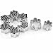 Set of 9 Nesting Stainless Steel Snowflake Cookie Cutters