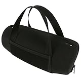 Khanka Neoprene Zipper Carrying Travel Case Bag For JBL Xtreme Portable Splashproof Rechargeable Wireless Bluetooth Speaker. Mesh Pocket for Power Adaptor - Black