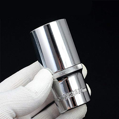 Deep Socket SENRISE 12-Point 23mm 1/2" Square Drive Sockets Metric for DIY Automotive and Household Repairing (Pack of 1)