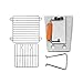 Outset Collapsible Camping Grill and Chimney Starter, Iron