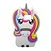 Rainbow Unicorn Samsung Galaxy S7 edge Case,XINSIR Cute 3D Cartoon Animal Horse Soft Silicone Case Rubber Back Cover Skin for Samsung S7 edge (Colorful)