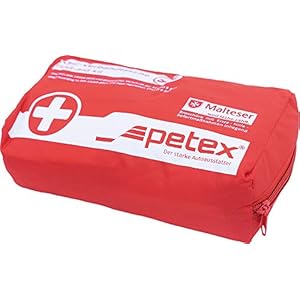Petex 43930012 verbandtas inhoud volgens DIN 13164, rood