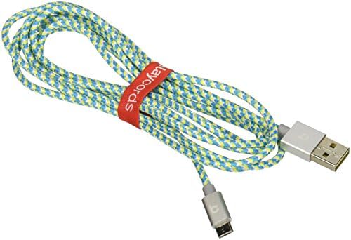 BelayCords Micro Connector with Reversible USB for Android, Windows, Blackberry - 2 Meters (Trendy)