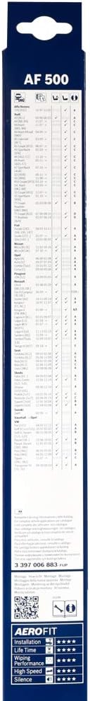 Amazon Com Bosch 3397006883 Wiper Blade Aeroeco Mm 500 Ae50