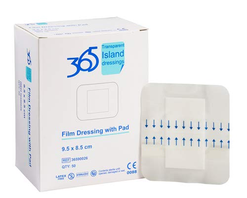 365 Film Island Dressing 8.5 x 9.5 cm - Pack of 50 (Ref 36590026)