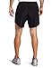 Soffe Men's Dri Running Shorts, Black, Medium
