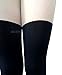AM Landen Mock Thigh High/Mock Garter/Printed Tights/Tatoo Pantyhose (1-Nude/Black)