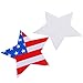 Ayliss 10Pairs USA Flag Star Shape Disposable Breast Petals Adhesive Pasties