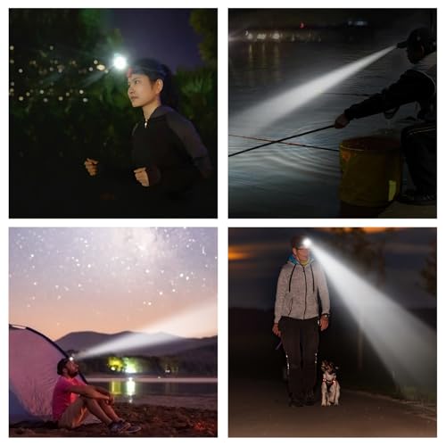 klarus HC3 Clip Rechargeable LED Rotating Headlight Ball Cap Visor Light Hands Free with Red Light for Fishing Running Camping Reading Work